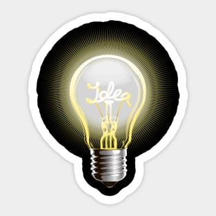 Idea-lightbulb Sticker